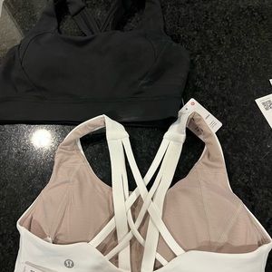 Two Lululemon Free To Be Elevated Sports Bras Size 6 NWT